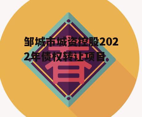 邹城市城资控股2022年债权转让项目