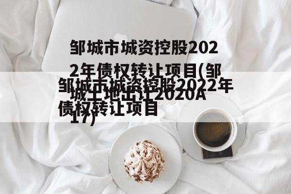 邹城市城资控股2022年债权转让项目(邹城土地出让2020A17)