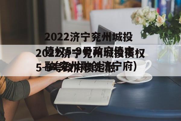 2022济宁兖州城投债权5-9号政府债定融(兖州融创济宁府)