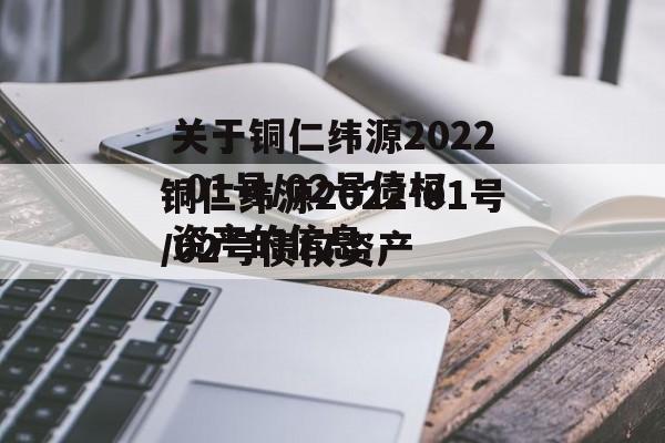 关于铜仁纬源2022-01号/02号债权资产的信息