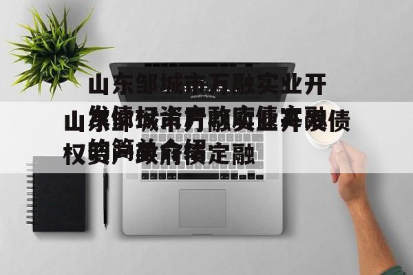 山东邹城市万融实业开发债权资产政府债定融的简单介绍