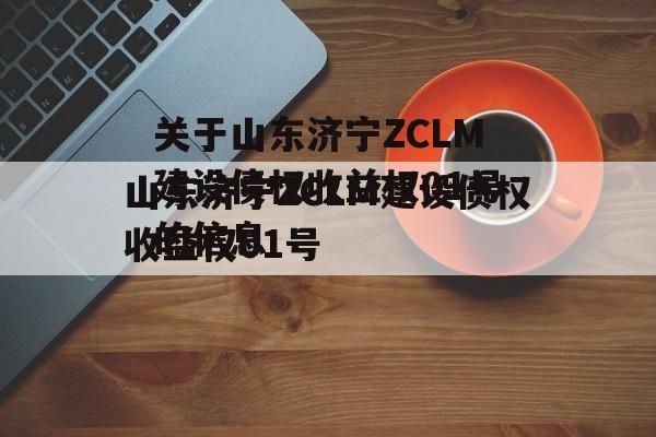 关于山东济宁ZCLM建设债权收益权01号的信息