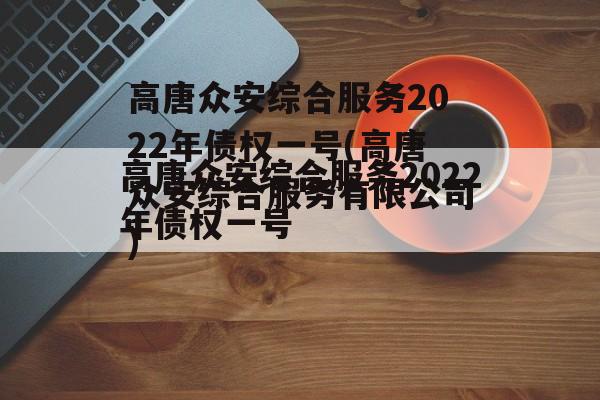 高唐众安综合服务2022年债权一号(高唐众安综合服务有限公司)