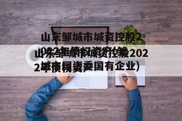 山东邹城市城资控股2022年债权资产(邹城市国资委国有企业)