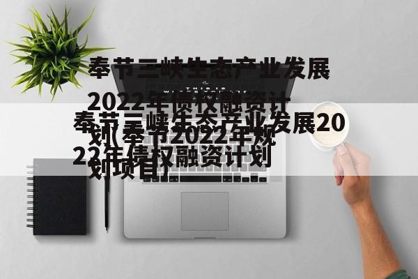 奉节三峡生态产业发展2022年债权融资计划(奉节2022年规划项目)