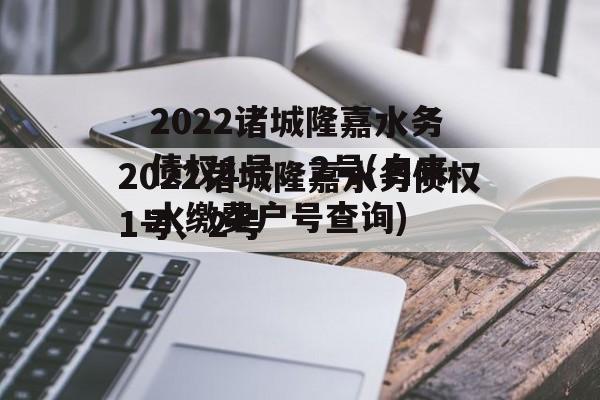 2022诸城隆嘉水务债权1号、2号(自来水缴费户号查询)