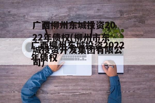 广西柳州东城投资2022年债权(柳州市东城投资开发集团有限公司)