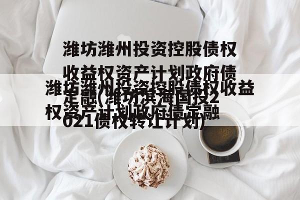 潍坊潍州投资控股债权收益权资产计划政府债定融(潍坊滨海国投2021债权转让计划)