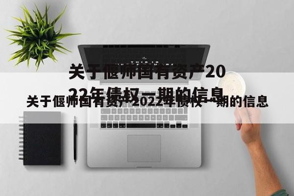 关于偃师国有资产2022年债权一期的信息