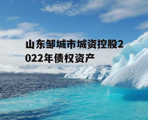 山东邹城市城资控股2022年债权资产