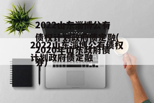 2022山东淄博公有债权计划政府债定融(2020年山东政府债券)