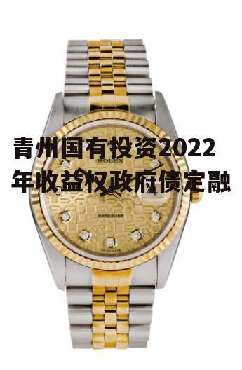 青州国有投资2022年收益权政府债定融