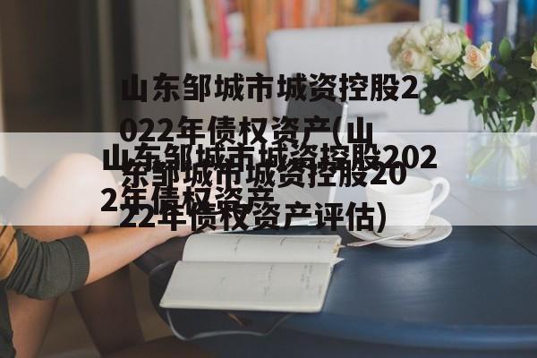 山东邹城市城资控股2022年债权资产(山东邹城市城资控股2022年债权资产评估)