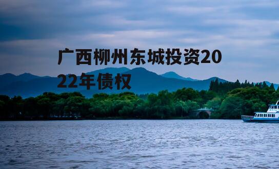 广西柳州东城投资2022年债权