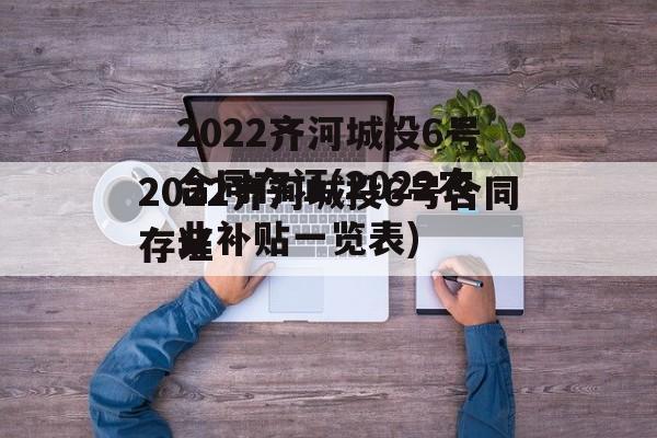 2022齐河城投6号合同存证(2022农业补贴一览表)