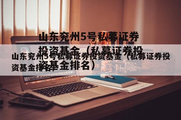 山东兖州5号私募证券投资基金（私募证券投资基金排名）