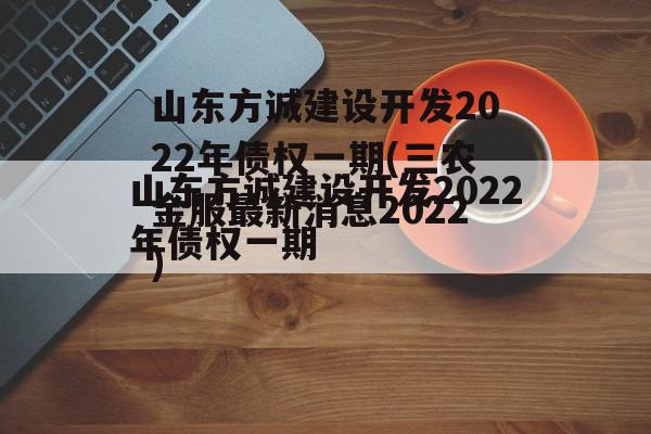 山东方诚建设开发2022年债权一期(三农金服最新消息2022)