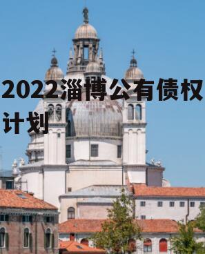 2022淄博公有债权计划