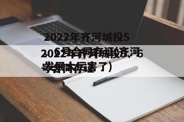 2022年齐河城投5、6号合同存证(齐河发展太厉害了)