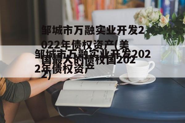 邹城市万融实业开发2022年债权资产(美国最大的债权国2022)