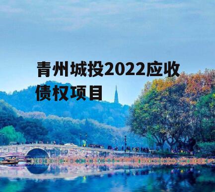 青州城投2022应收债权项目
