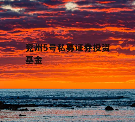 兖州5号私募证券投资基金