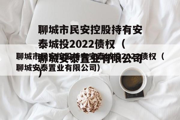 聊城市民安控股持有安泰城投2022债权（聊城安泰置业有限公司）