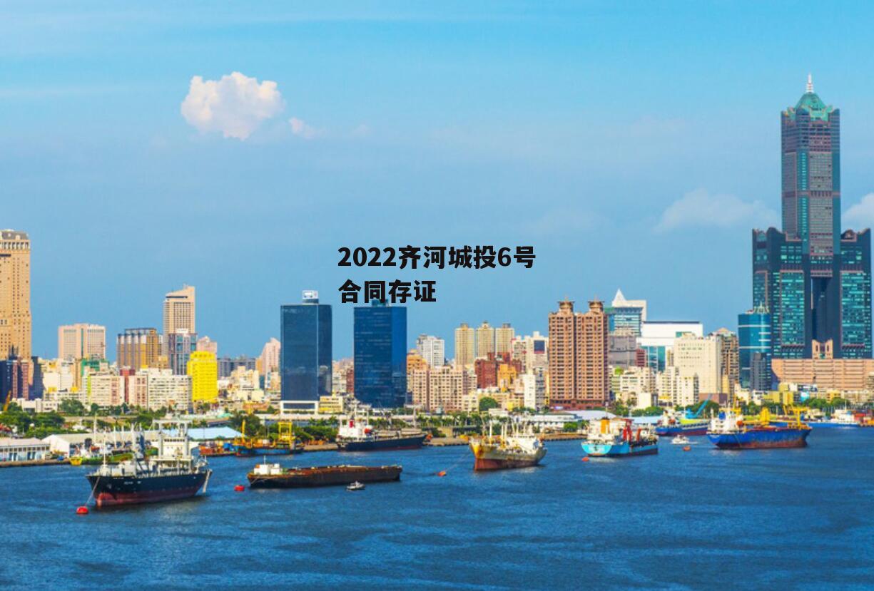 2022齐河城投6号合同存证