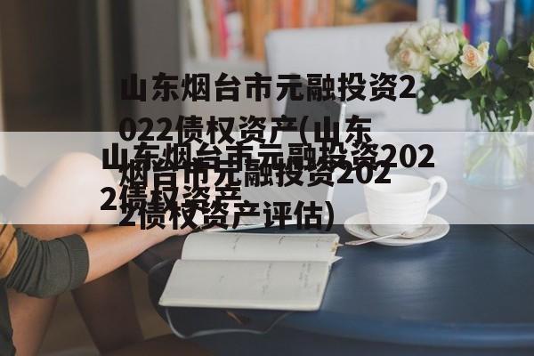 山东烟台市元融投资2022债权资产(山东烟台市元融投资2022债权资产评估)