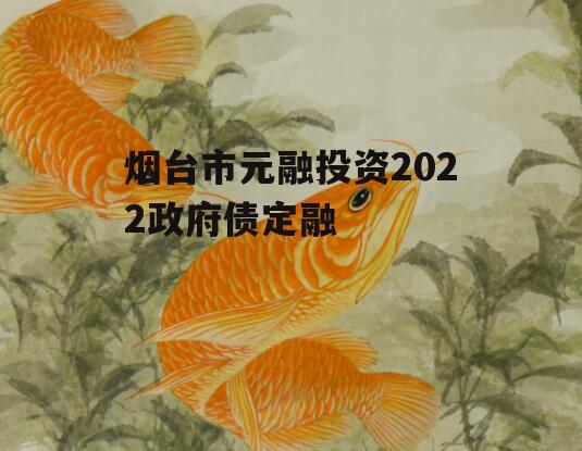 烟台市元融投资2022政府债定融