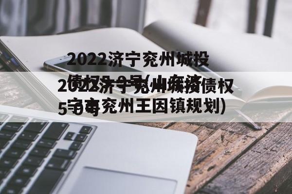 2022济宁兖州城投债权5-9号(山东济宁市兖州王因镇规划)