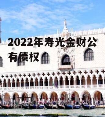 2022年寿光金财公有债权