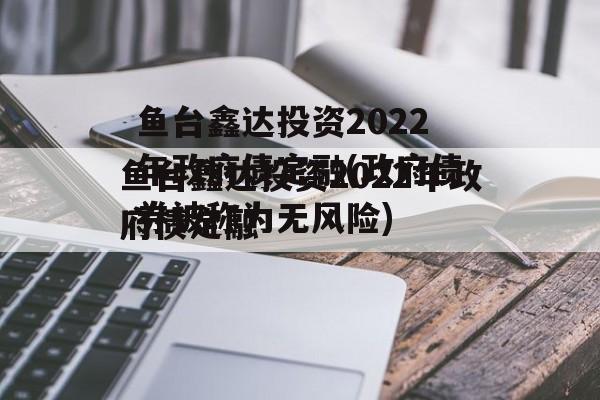 鱼台鑫达投资2022年政府债定融(政府债券被称为无风险)