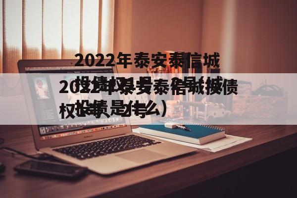 2022年泰安泰信城投债权1号、2号(城投债是什么)