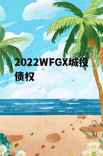 2022WFGX城投债权