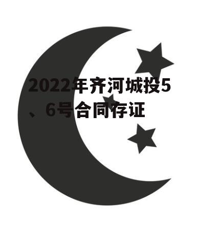 2022年齐河城投5、6号合同存证