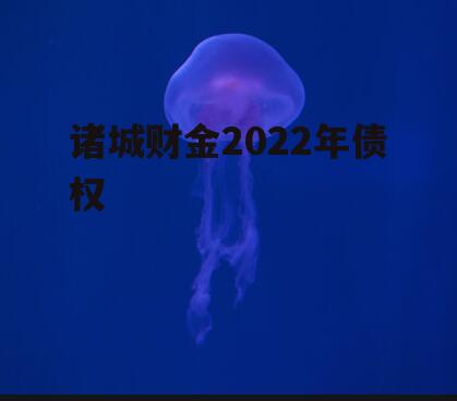 诸城财金2022年债权