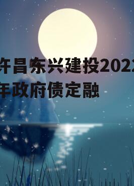 许昌东兴建投2022年政府债定融