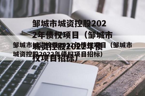 邹城市城资控股2022年债权项目（邹城市城资控股2022年债权项目招标）