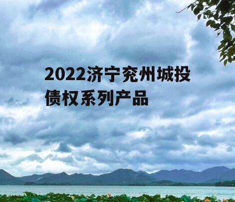 2022济宁兖州城投债权系列产品