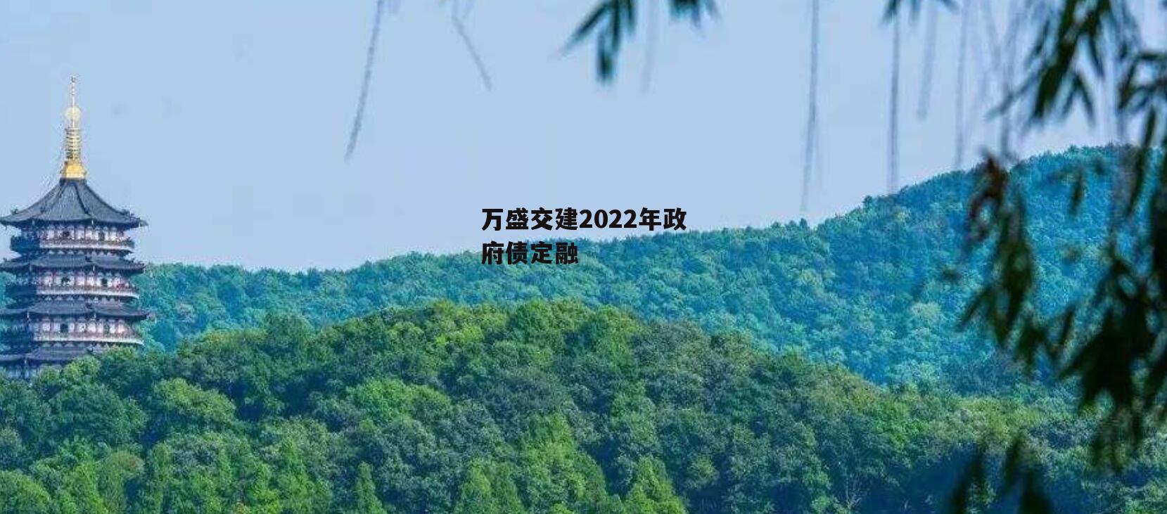 万盛交建2022年政府债定融