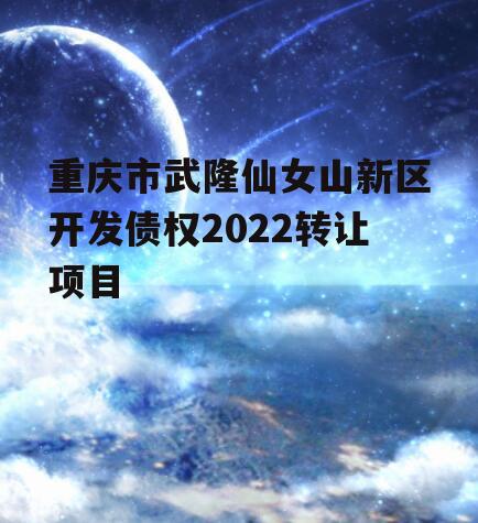 重庆市武隆仙女山新区开发债权2022转让项目