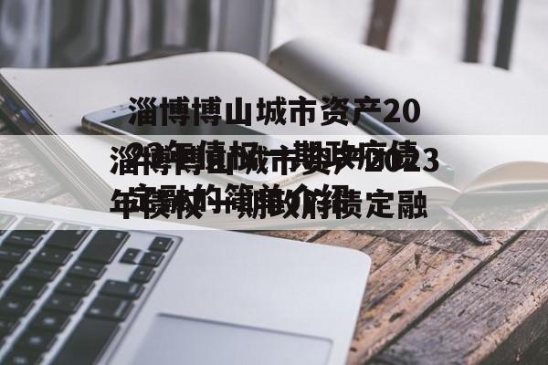 淄博博山城市资产2023年债权一期政府债定融的简单介绍