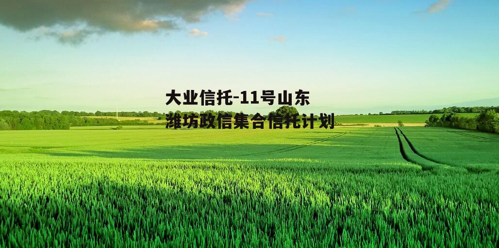 大业信托-11号山东潍坊政信集合信托计划