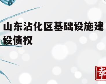 山东沾化区基础设施建设债权