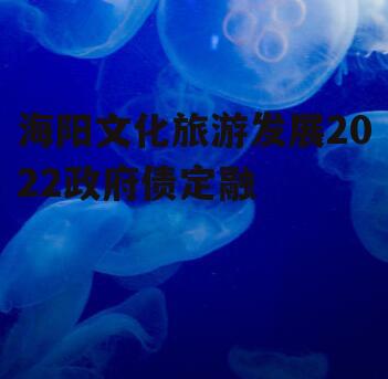 海阳文化旅游发展2022政府债定融