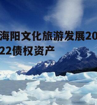 海阳文化旅游发展2022债权资产