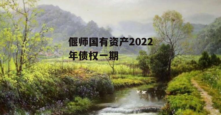 偃师国有资产2022年债权一期