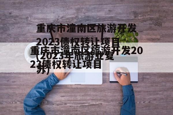 重庆市潼南区旅游开发2023债权转让项目(2023年旅游业复苏)