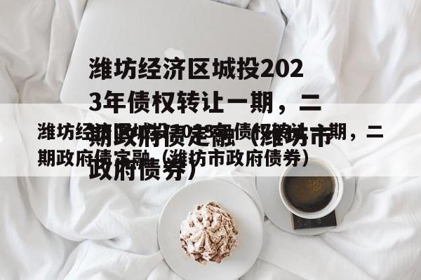 潍坊经济区城投2023年债权转让一期，二期政府债定融（潍坊市政府债券）